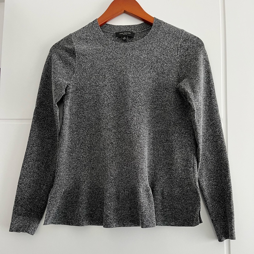 Ann Taylor peplum hem sweater